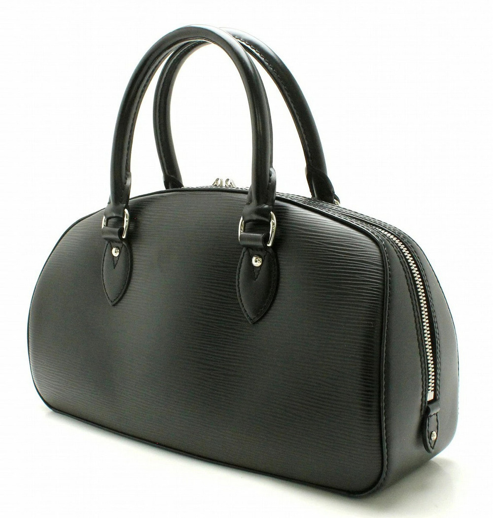 Louis Vuitton Noir Jasmine Handbag Black Epi Black